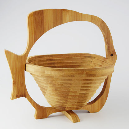 Bamboo Folding Fruit Basket