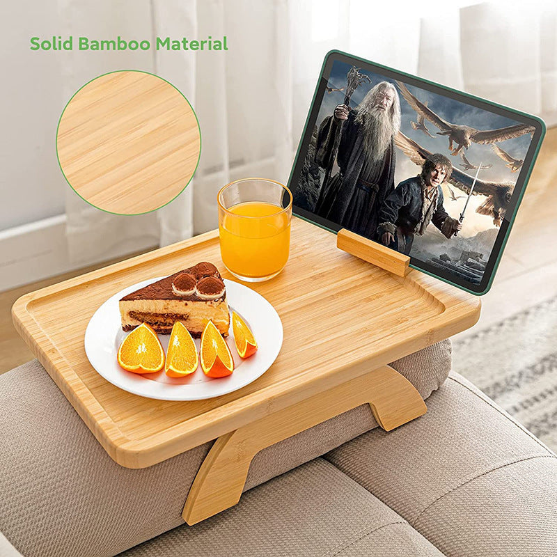 Bamboo Sofa Tray Portable Folding