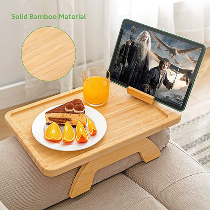 Bamboo Sofa Tray Portable Folding