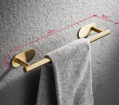 Single Bar Towel Rack Bathroom