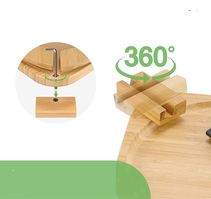 Bamboo Sofa Tray Portable Folding
