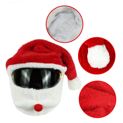 Christmas Motorcycle Helmet Cover Santa Claus