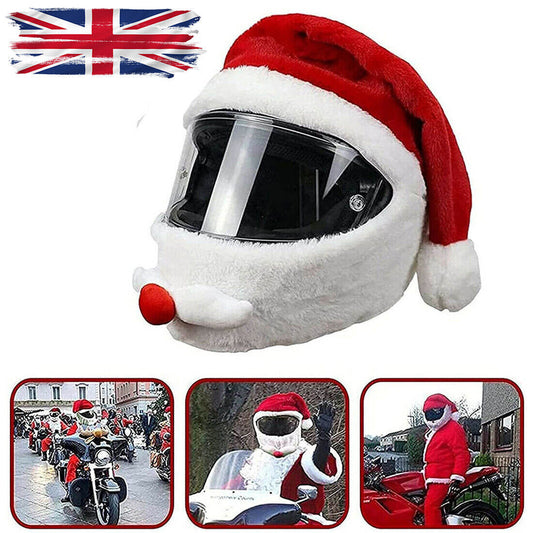 Christmas Motorcycle Helmet Cover Santa Claus
